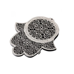 Dorit Judaica Wall Hamsa with Business Blessings Lace... | Hamsa Hands