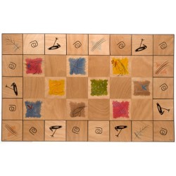 פלטת אמני מחצלות רצפה מאת Kakadu Art | קישוטים לבית