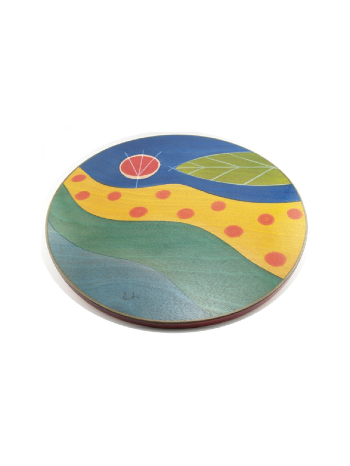 Handcrafted Wood Lazy Susan Stream of Life Desi... | Table Decorations