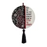 Dorit Judaica Wood Wall Plaque with Tassel... | Wall Hangings by Dorit