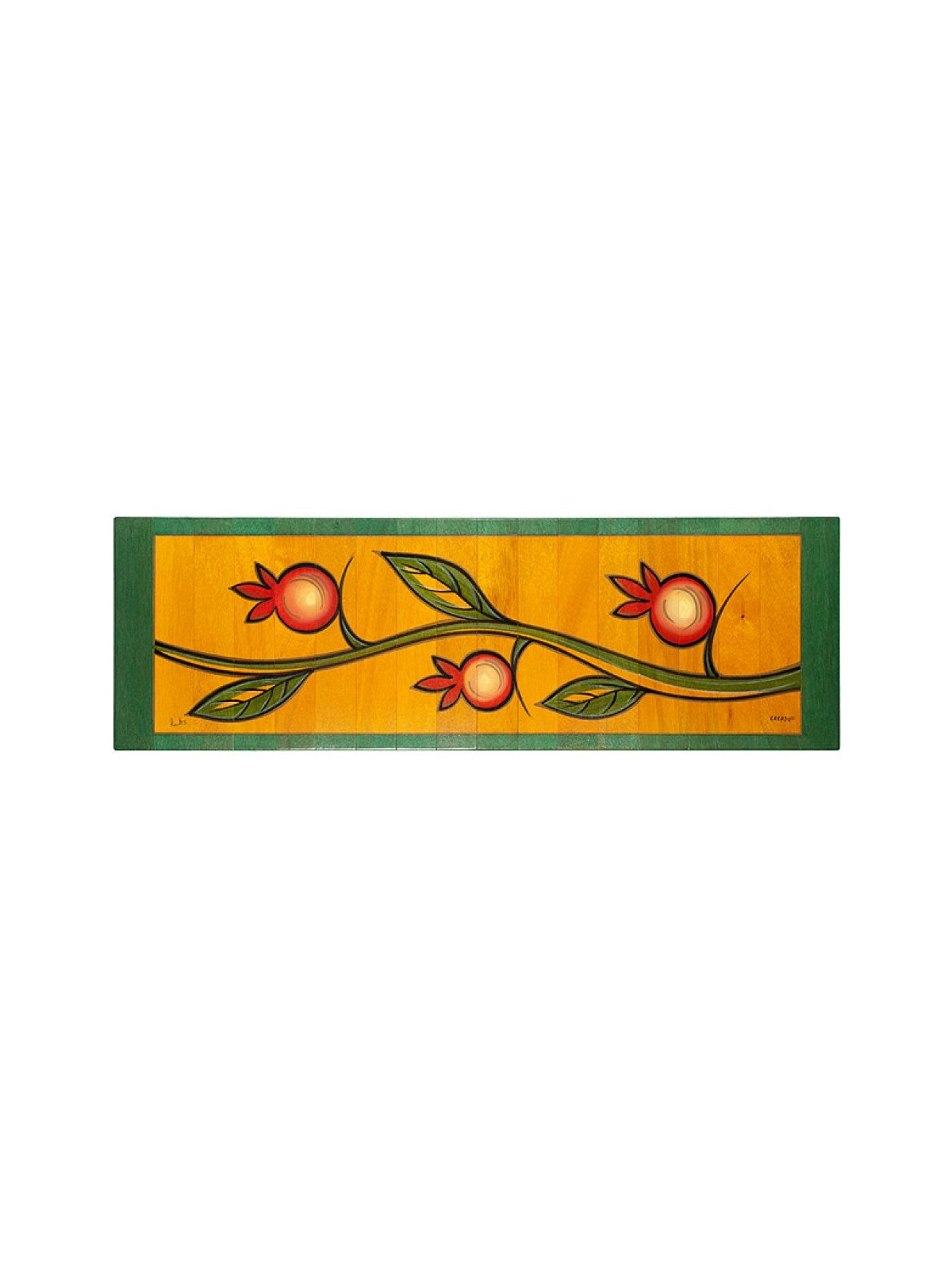 Table Runner Climbing Pomegranate by Kakadu Art | Table Decorations