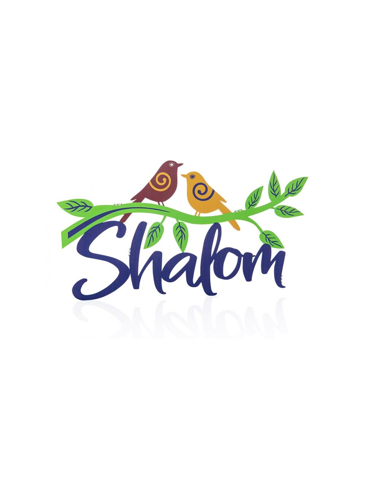 Dorit Judaica Colorful Shalom Wall Plaq... | Floating Letters by Dorit