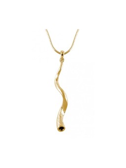 Gold Yemenite Shofar Necklace Pendant R... | Shofar Bags & accessories