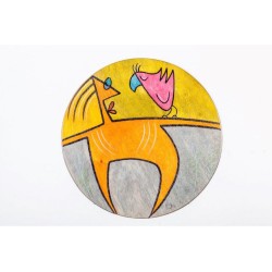 Round Placemat Pose by Kakadu Art | Table Decorations