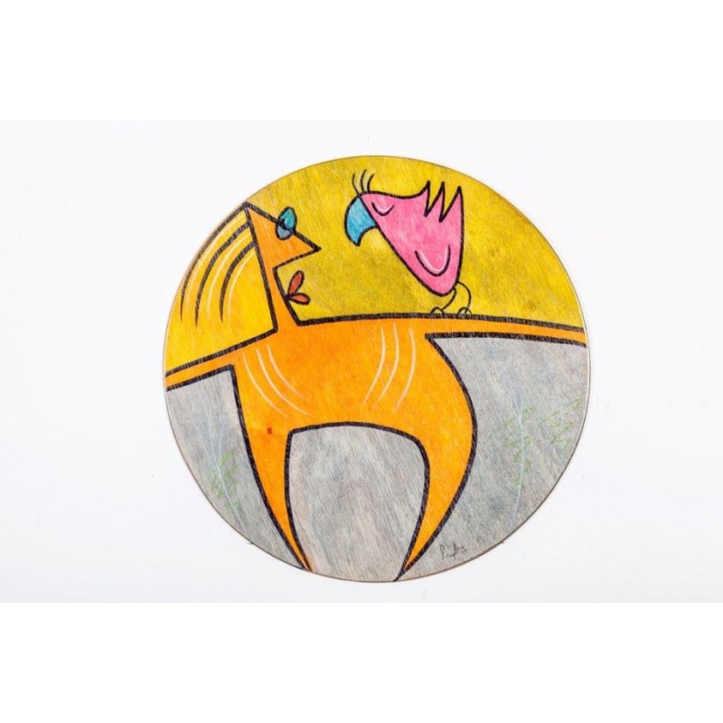 Round Placemat Pose by Kakadu Art | Table Decorations
