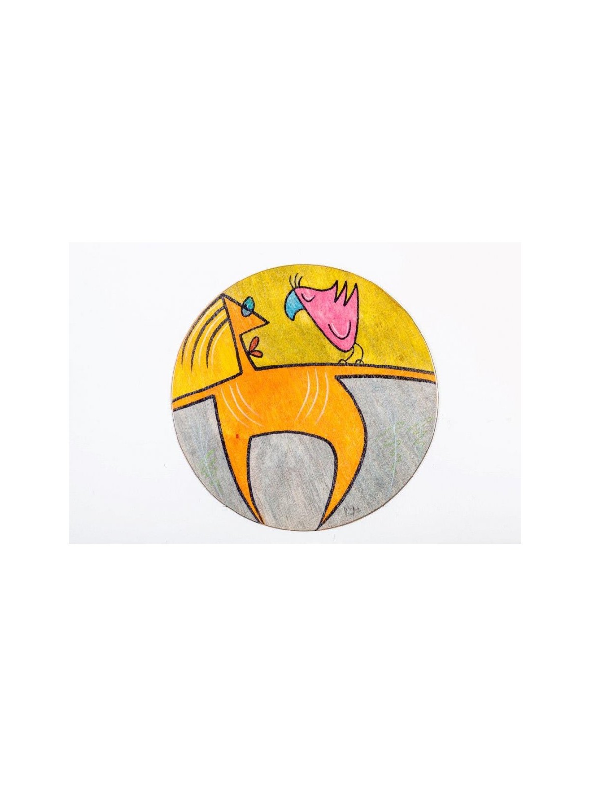 Round Placemat Pose by Kakadu Art | Table Decorations