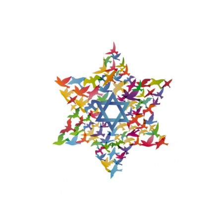 Dorit Judaica Wall Art Medium Star of Davi... | Wall Hangings by Dorit