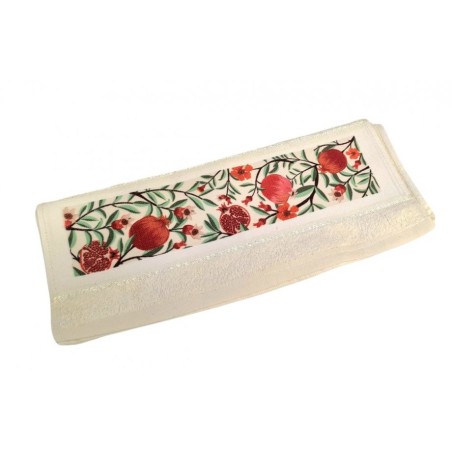 Dorit Judaica Netilat Yadayim Hand Towel Red ... | Rosh Hashanah Gifts