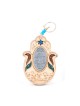 Wood Hamsa for Wall with Hebrew Home Blessing Semi ... | Home Blessing