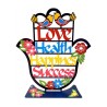 Dorit Judaica Colorful Table Sculpture Hamsa Blessing... | Metal Hamsa