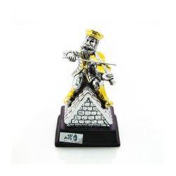 Silver Plated with Gold Accents Figurine on Wood Base F... | Figurines