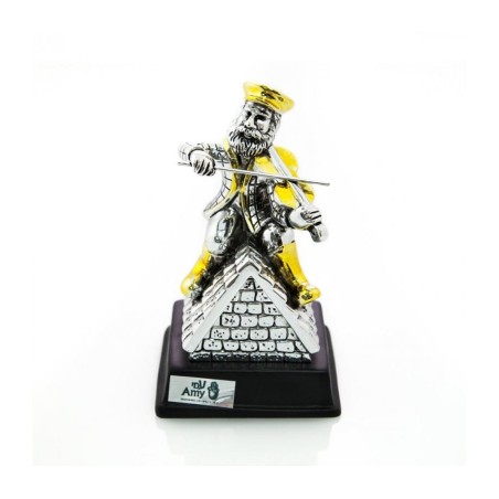 Silver Plated with Gold Accents Figurine on Wood Base F... | Figurines