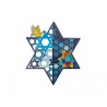 Dorit Judaica Wall Art Medium Size Star of... | Wall Hangings by Dorit