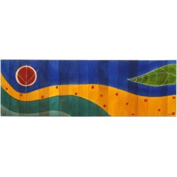 Table Runner Yellow Path by Kakadu Art | Table Decorations