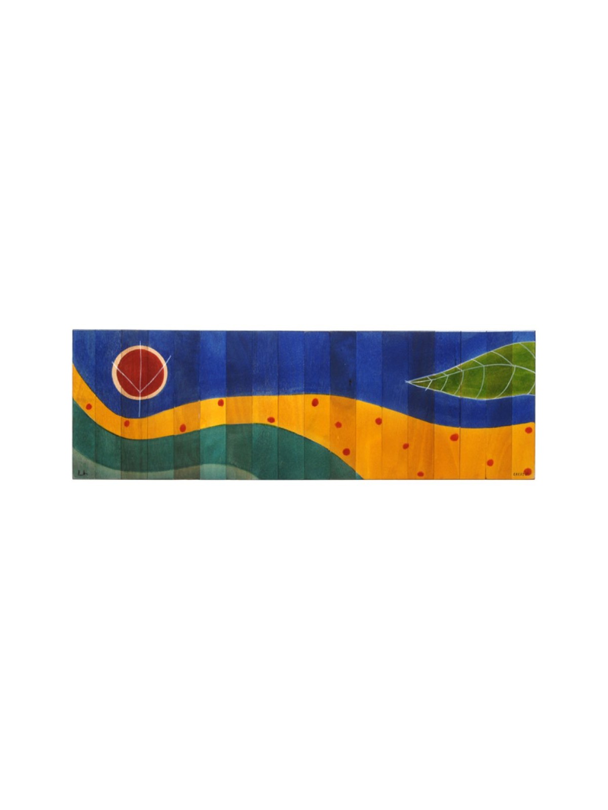 Table Runner Yellow Path by Kakadu Art | Table Decorations