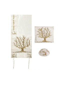 Yair Emanuel PolySilk Tallit Set Embroide... | Jewish Gift from Israel
