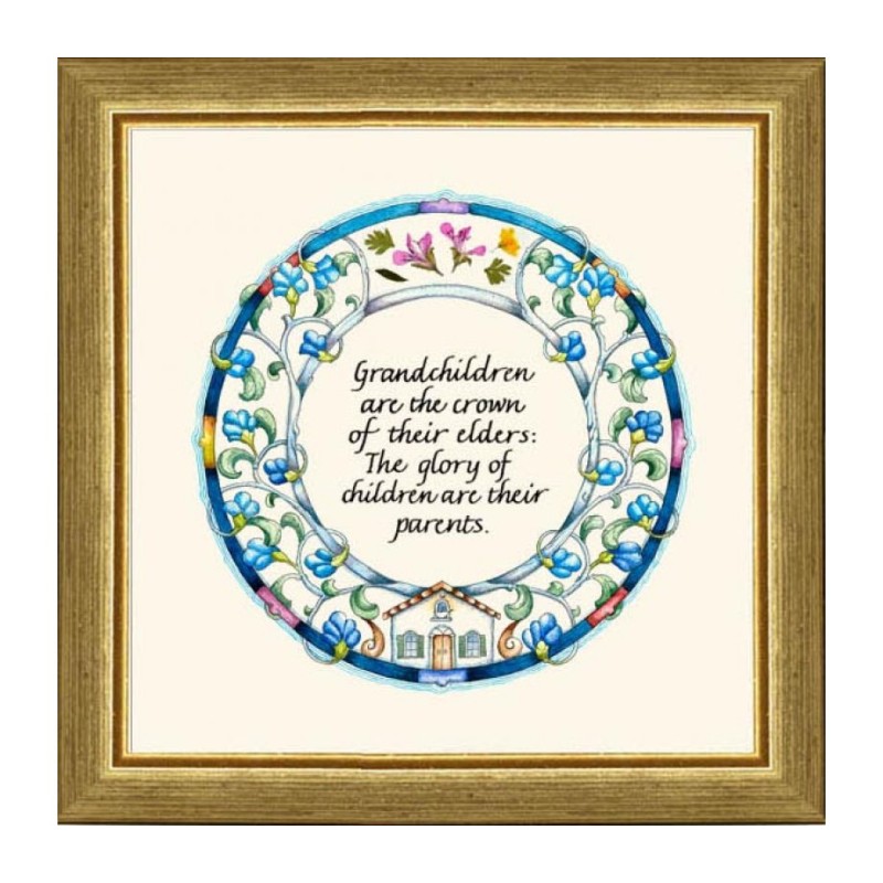 Dvora Black Grandparents Blessing Hand Finished Print... | Dvora Black