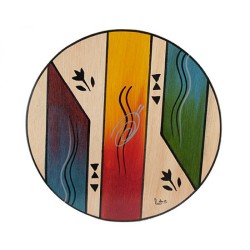 Round Placemat Ikat by Kakadu Art | Table Decorations