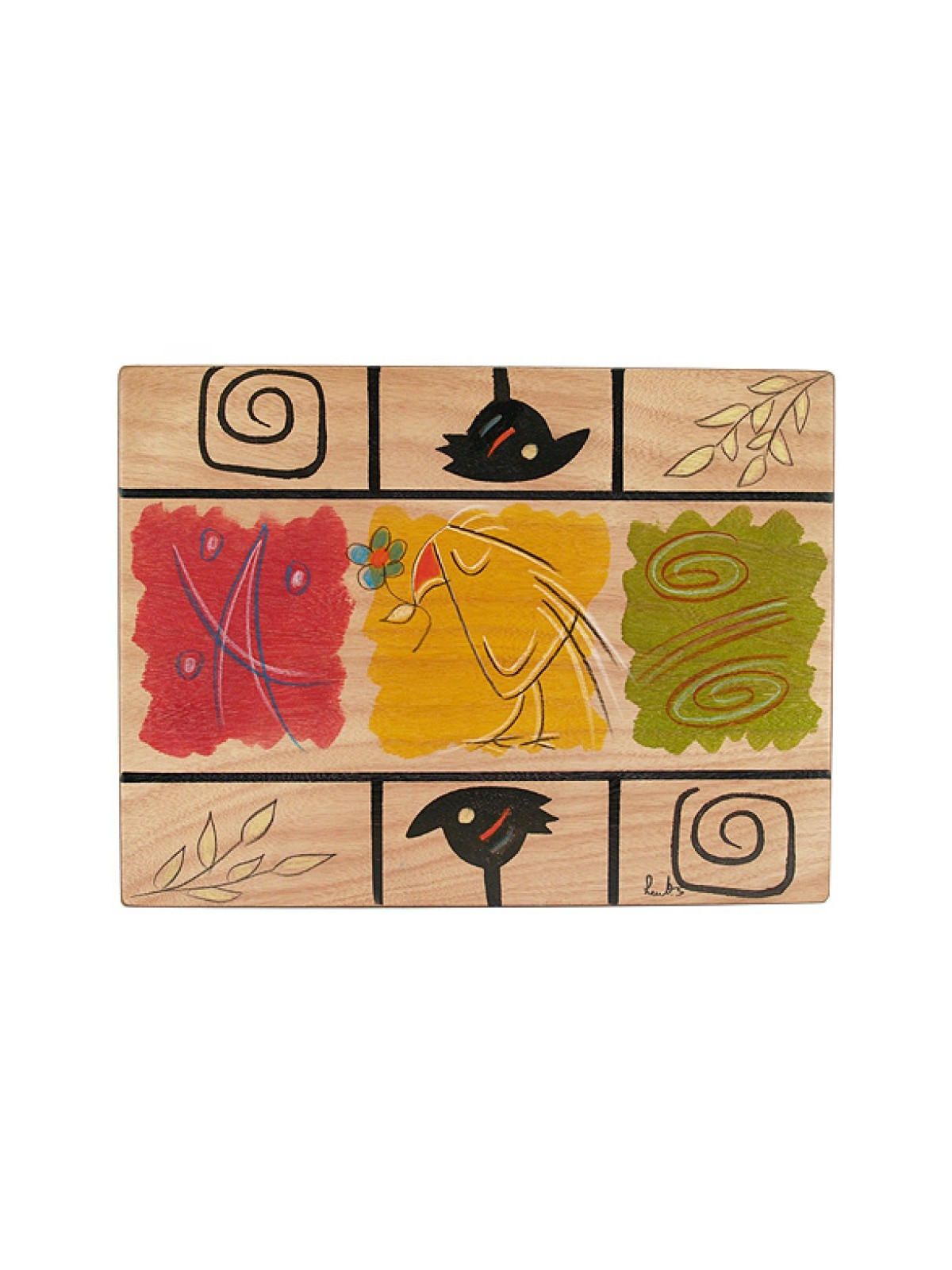 Rectangular Placemat Artists Palette by Kakadu Art | Table Decorations