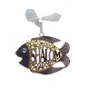 Gleaming Wall Decoration Fish with Shalom and Star ... | Wall Hangings