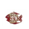 Gleaming Wall Decoration Fish with Shalom and Star ... | Wall Hangings