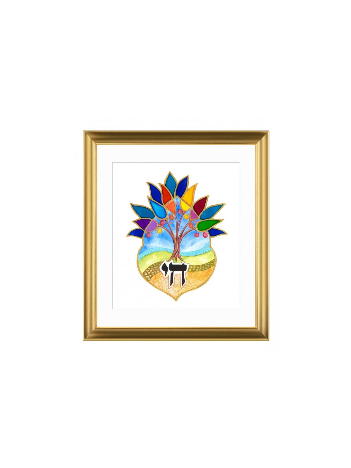 Dvora Black Tree of Life Chai Signed Printed ... | Kids Games and Toys