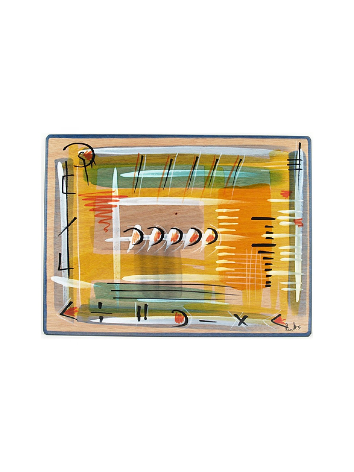 Rectangular Placemat Thoughts by Kakadu Art | Table Decorations