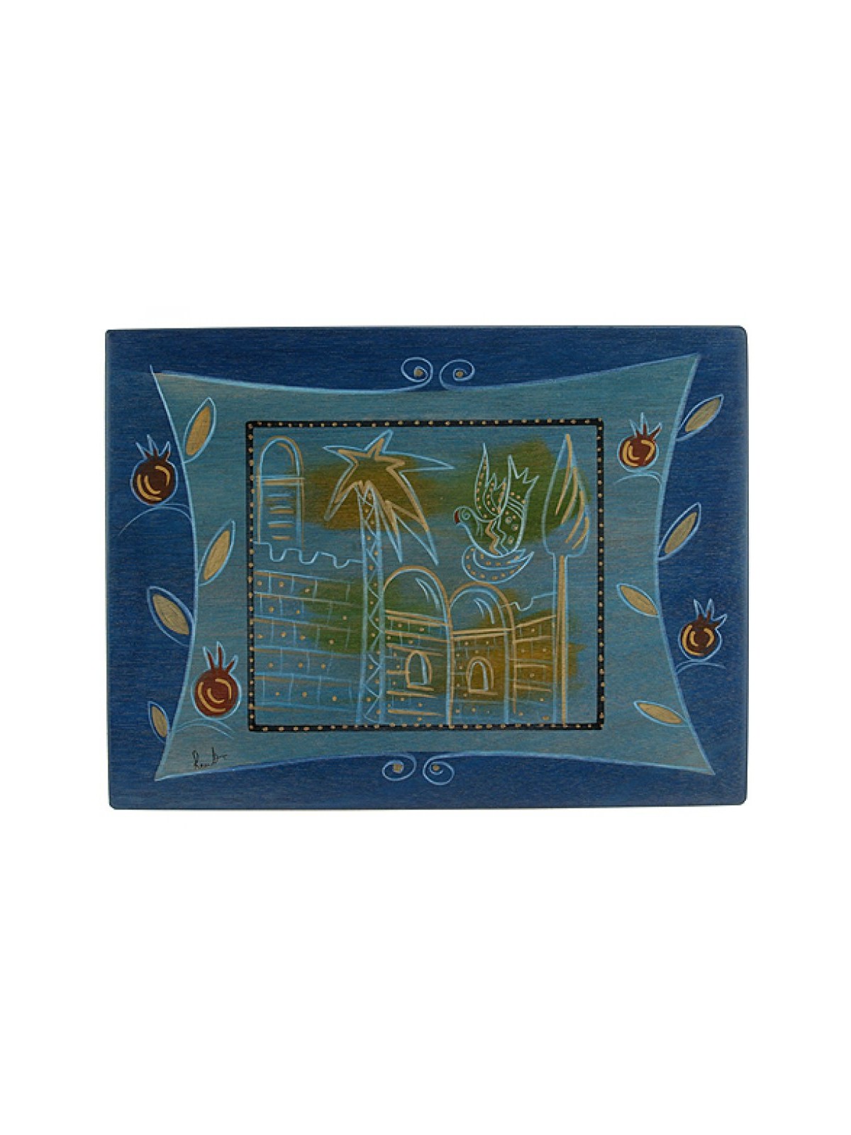 Rectangular Placemat Golden City by Kakadu Art | Table Decorations