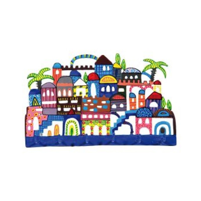 Yair Emanuel Hand Painted Wall Hanging w... | Wall Hangings by Emanuel