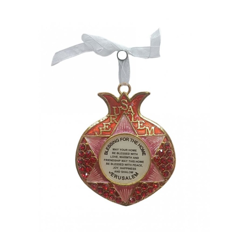 Gleaming Pomegranate Wall Decor with Crystals Star ... | Wall Hangings