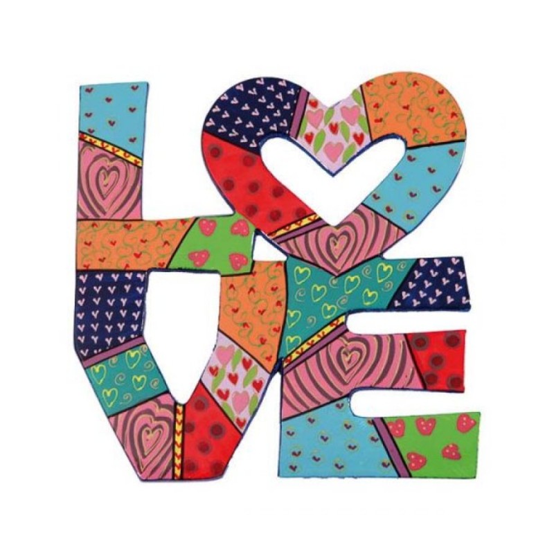 Yair Emanuel Hand Painted Metal Wall Han... | Wall Hangings by Emanuel