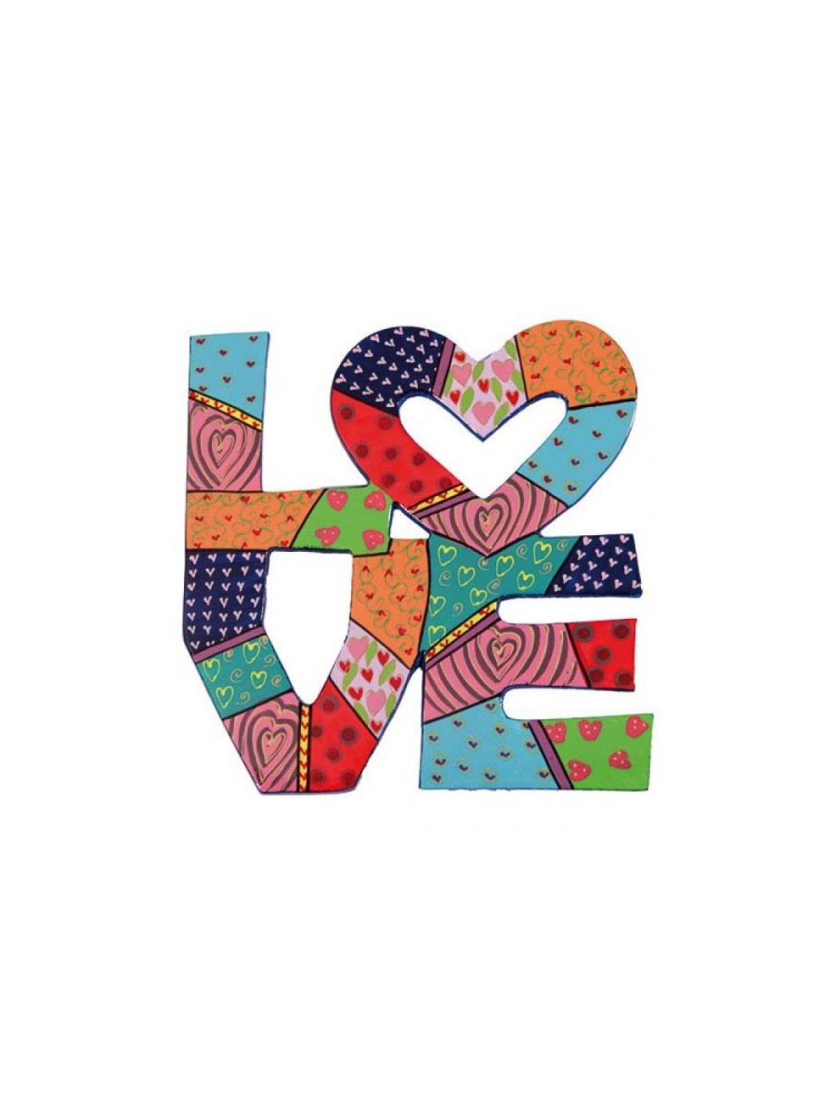 Yair Emanuel Hand Painted Metal Wall Han... | Wall Hangings by Emanuel