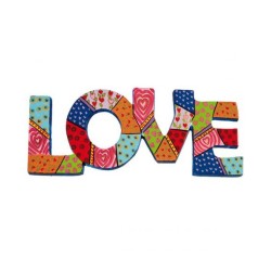 Yair Emanuel Wall Hanging Love with Lett... | Wall Hangings by Emanuel