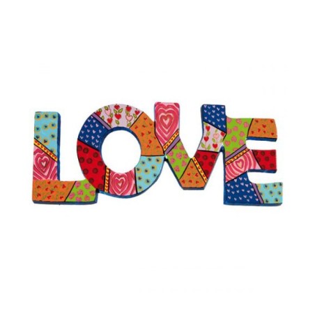 Yair Emanuel Wall Hanging Love with Lett... | Wall Hangings by Emanuel