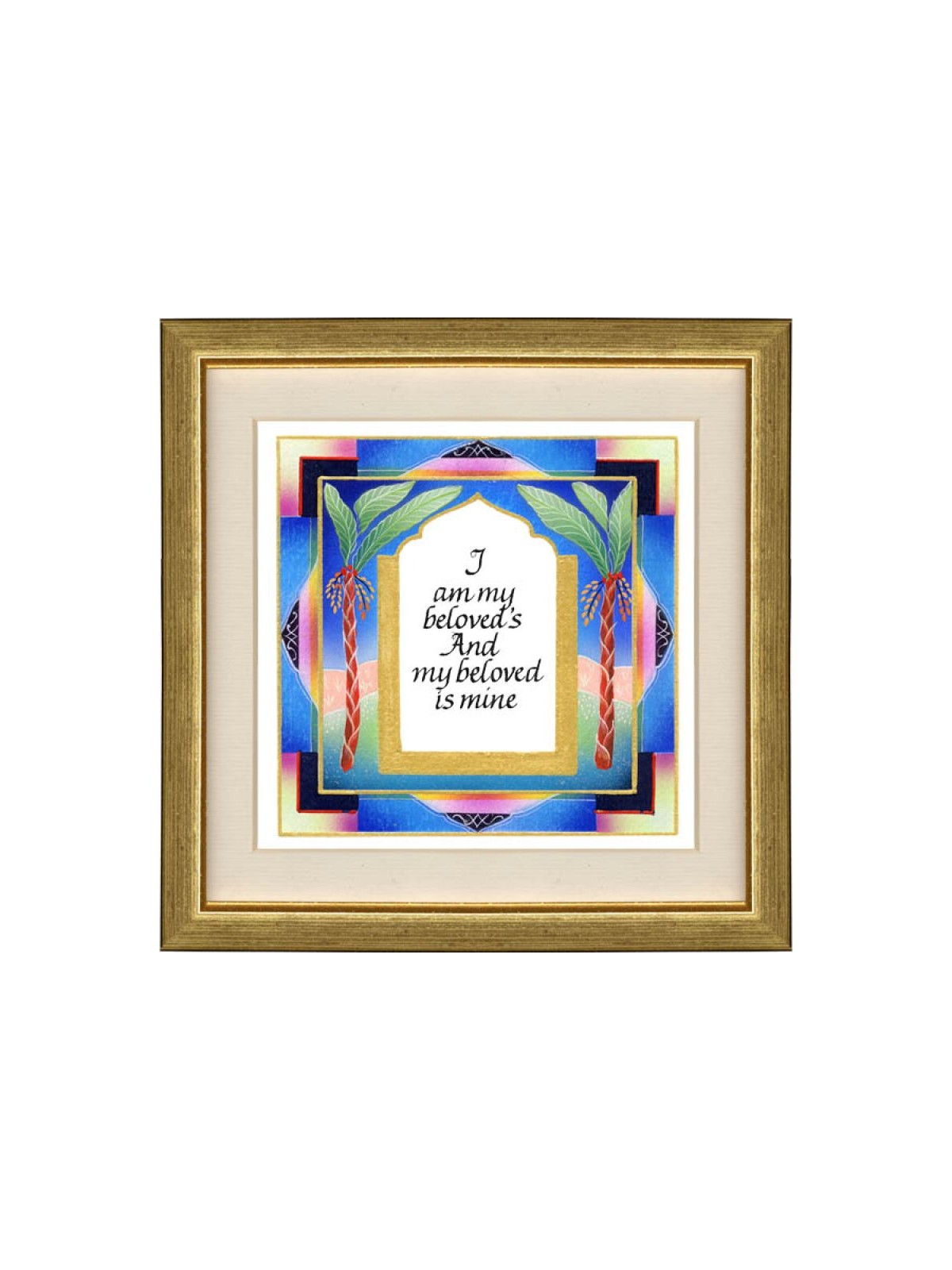 Dvora Black Hand Finished Wall Print Colorful Ani LeD... | Dvora Black