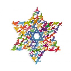 Dorit Judaica Wall Art Star of David and M... | Wall Hangings by Dorit