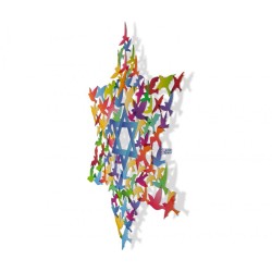 Dorit Judaica Wall Art Star of David and M... | Wall Hangings by Dorit