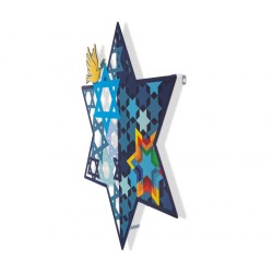 Dorit Judaica Wall Art Star of David and P... | Wall Hangings by Dorit