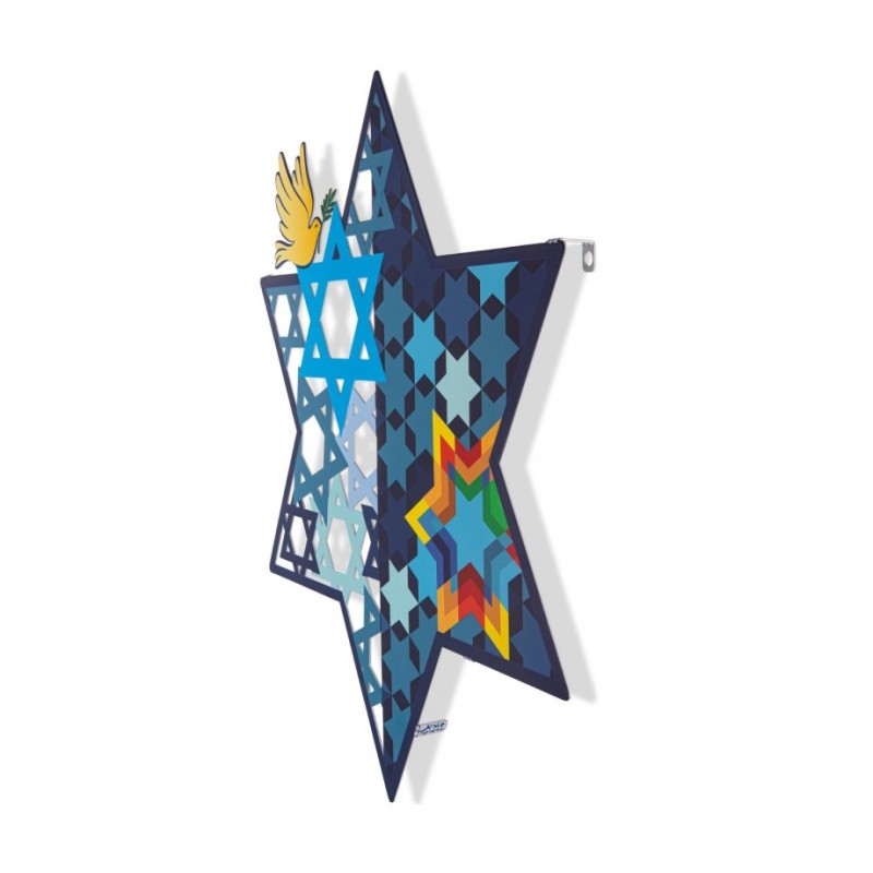 Dorit Judaica Wall Art Star of David and P... | Wall Hangings by Dorit