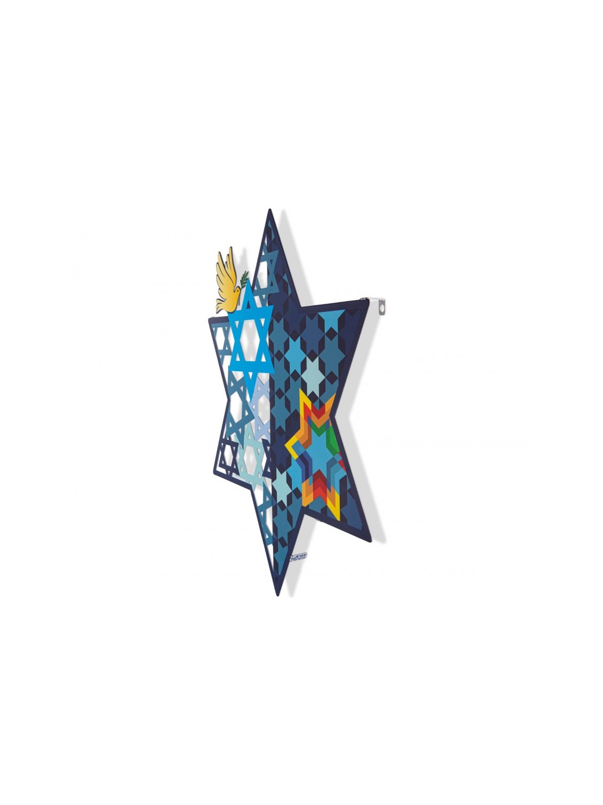 Dorit Judaica Wall Art Star of David and P... | Wall Hangings by Dorit