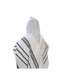 Acrylic Non Slip Tallit Textured Checke... | Traditional Prayer Shawls