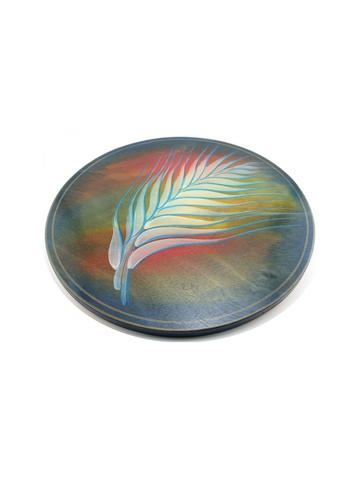 White Plume Lazy Susan by Kakadu Art | Table Decorations
