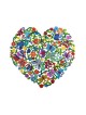 Yair Emanuel Hand Painted Heart Shape Wa... | Wall Hangings by Emanuel
