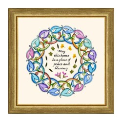 Dvora Black Home Blessing Hand Finished Framed Print ... | Dvora Black