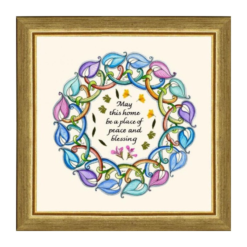 Dvora Black Home Blessing Hand Finished Framed Print ... | Dvora Black