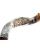 Shofa yéménite décoratif en argent sterling... | Shofars en argent sterling