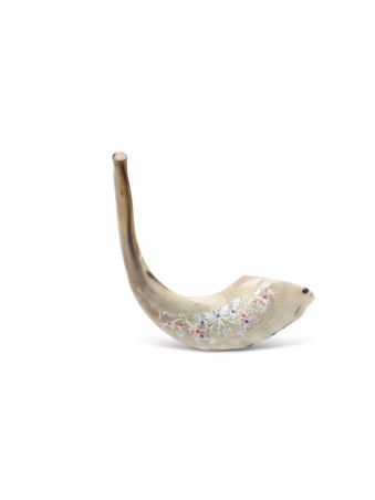 Décoration de Shofar en corne de bélier peinte à la main... | Shofars décorés