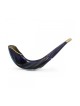 Peint à la main en Israël Corne de Bélier Shofar Bleu Ja... | Shofars décorés