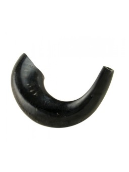 Shofar en corne de bélier moyen avec nuances sombres %96 Po... | Shofars en corne de bélier