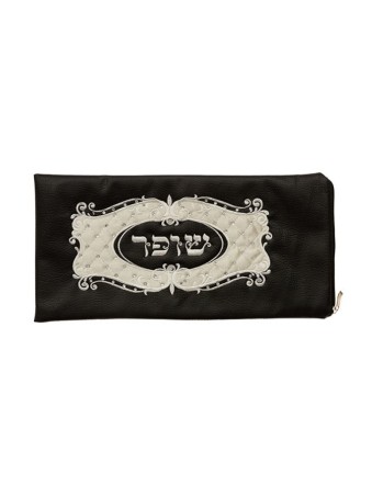 Faux Leather Rams Horn Shofar Pouch Bla... | תיקי שופר ואביזרים